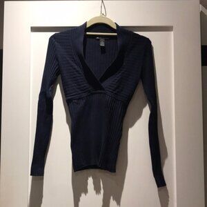 INC navy blue sweater